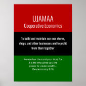 Modernes UJAMAA Christlich Kwanzaa Poster (Vorne)
