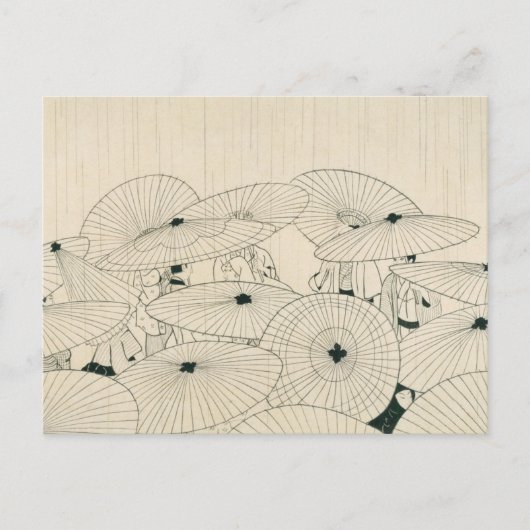 Modernes Ukiyos von Komura Settai Postkarte (Vorderseite)