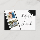 Modernes und Berufliches Fotograf Empfehlungskarte (Vorderseite)