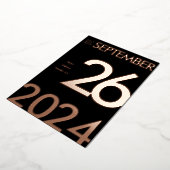 Modernes und einfaches Foil Rettete unsere Date Ca Folieneinladung (Gedreht)