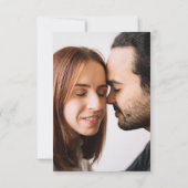 Modernes und einfaches Foto Save the Date (Rückseite)