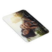 Modernes und einfaches Hochzeitsfest-Foto Save the Magnet (Rechte Seite)