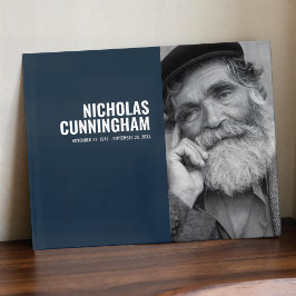 Modernes und einfaches Memorial für kundenspezifis Gästebuch