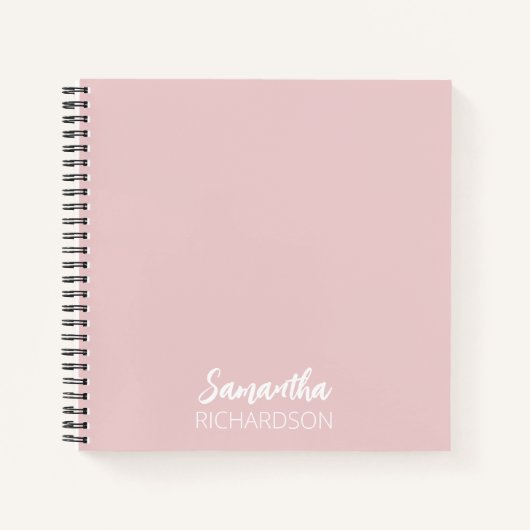 Modernes und einfaches Personalisiertes Monogramm Notizblock (Vorderseite)
