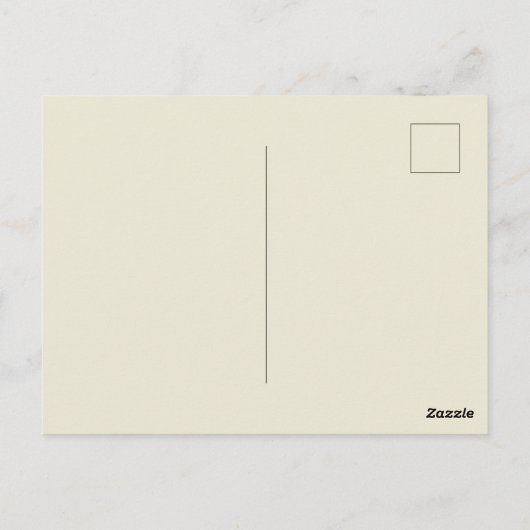 Modernes und elegantes Abendessen mit Minimalistis Postkarte (Rückseite)