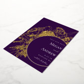 Modernes und elegantes Blumengesteck Save the Date Folieneinladung (Gedreht)