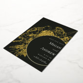 Modernes und elegantes Blumengesteck Save the Date Folieneinladung (Gedreht)