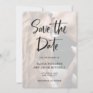 Modernes und elegantes Custom Foto Wedding Save The Date