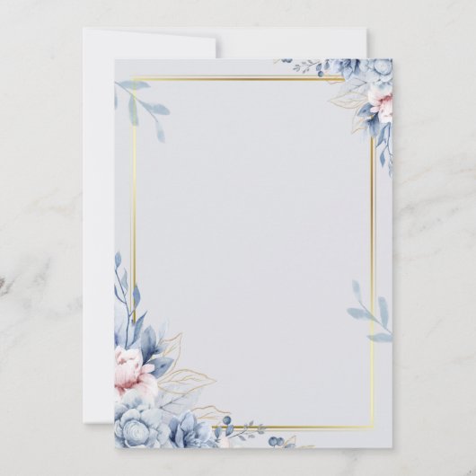 Modernes und elegantes Design für einen perfekten Einladung (Rückseite)