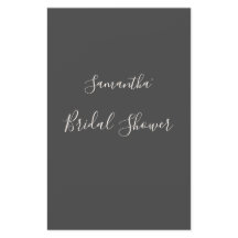 Modernes und elegantes Dunkelgrau-Brautparty-Spiel