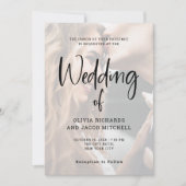 Modernes und elegantes| Foto - Hochzeit Einladung (Vorderseite)
