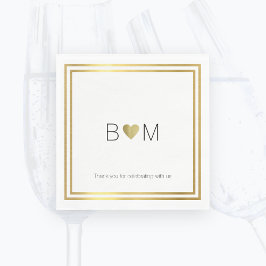 modernes und elegantes Hochzeitsfest-Party Serviette