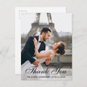 Modernes und elegantes Hochzeitssemble - Foto Viel Postkarte (Vorne/Hinten)