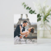 Modernes und elegantes Hochzeitssemble - Foto Viel Postkarte (Stehend Vorderseite)