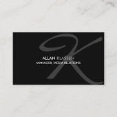 Modernes und elegantes Monogramm Visitenkarte (Vorderseite)