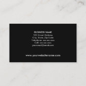 Modernes und elegantes Monogramm Visitenkarte (Rückseite)