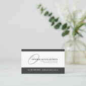 Modernes und elegantes Monogramm Visitenkarte (Stehend Vorderseite)