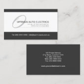 Modernes und elegantes Monogramm Visitenkarte (Vorne/Hinten)