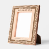 Modernes und elegantes Muster Mr & Mrs. Personalis Geätzte Rahmen (Links)