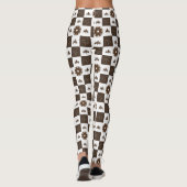 Modernes und elegantes Musterdesign Leggings (Rückseite)
