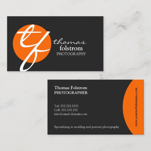 Modernes und elegantes personalisiertes visitenkarte (Vorne/Hinten)