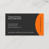 Modernes und elegantes personalisiertes visitenkarte (Rückseite)