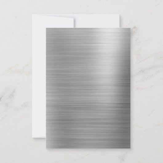 Modernes und elegantes Silver Hens Party Einladung (Rückseite)