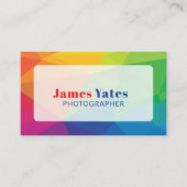 Modernes und farbenfrohes Abstrakt Visitenkarte (Vorderseite)