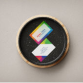 Modernes und farbenfrohes Abstrakt Visitenkarte