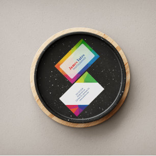 Modernes und farbenfrohes Abstrakt Visitenkarte