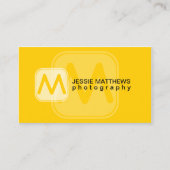 Modernes und feines Monogramm Visitenkarte (Vorderseite)