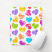Modernes und Girly Vibranly Vidled Herts Pattern Mousepad (Mit Mouse)