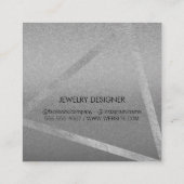 Modernes und Glamour Quadratische Visitenkarte (Rückseite)