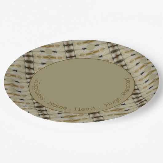 Modernes und Inspirierend Designer-Event Pappteller (Schrägansicht)