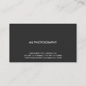 Modernes und minimales berufliches visitenkarte (Rückseite)