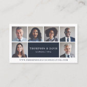 Modernes und minimales Business Team Member Foto G Visitenkarte (Vorderseite)