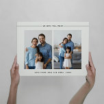 Modernes und minimales Foto Grid für Mama Künstlicher Leinwanddruck<br><div class="desc">Dieses schlichte und elegante Foto Grid-Design bietet zwei Ihrer liebsten persönlichen Fotos,  mit den Worten "Wir Liebe Sie,  Mama" und modernen schwarzen Linien. Sie können auch Ihre Namen und das Datum,  um dies zu einem wahren Sake Ihrer Mutter wird Schatz dieses Muttertags und immer.</div>