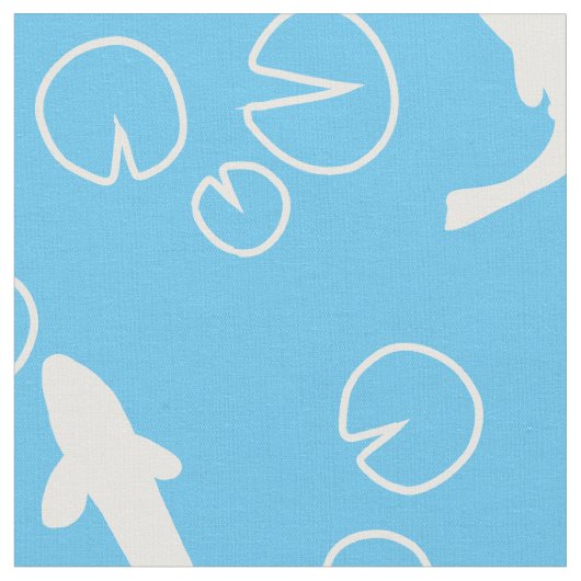 Modernes und minimales koi-Muster Stoff (Nahaufnahme)