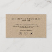 Modernes und minimales Kraftwerk Visitenkarte (Rückseite)