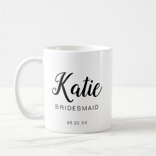 Modernes und minimales Typografisches Monogramm Kaffeetasse
