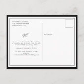 Modernes und minimalistisches Blattwerk Save the D Postkarte (Rückseite)