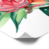 Modernes und Minimalistisches Bouquet (B) Poster (Ecke)