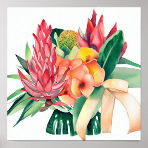 Modernes und Minimalistisches Bouquet (B) Poster