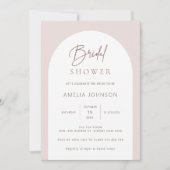 Modernes und minimalistisches Brautparty Einladung (Vorderseite)