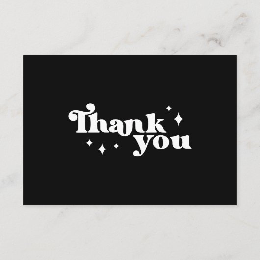Modernes und Minimalistisches Kleinunternehmen dan Dankeskarte (Rückseite)