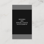 Modernes und mutiges Monogramm-Grau Visitenkarte (Rückseite)