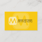 Modernes und mutiges Monogramm Visitenkarte (Vorderseite)