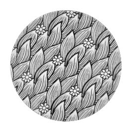 Modernes und Niedliches Schwarz-Weiß-Hippie-Daisy Schneidebrett