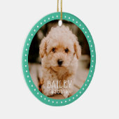 Modernes und spielerisches Dog Dog Dog Puppy Paw F Keramik Ornament (Rechts)