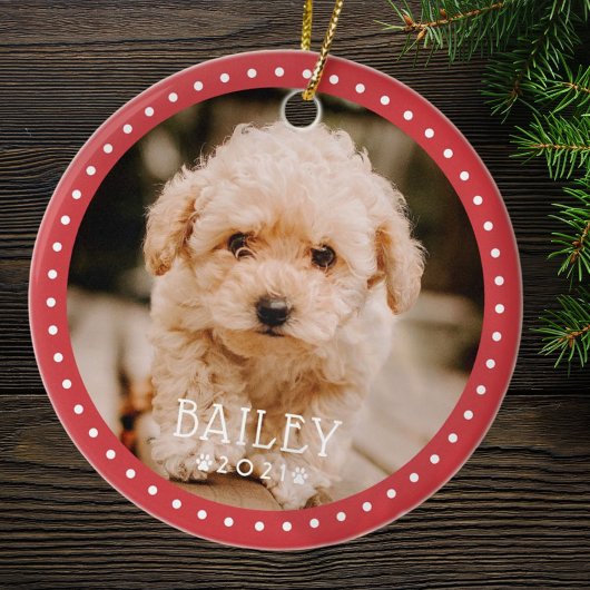 Modernes und spielerisches Dog Dog Dog Puppy Paw F Keramik Ornament